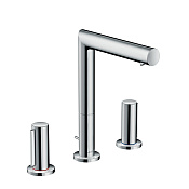 Axor Uno Смеситель для раковины двухвентильный на 3 отверстия с донным клапаном, цвет: хром 45133000