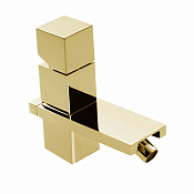 Bossini Cube Смеситель для биде на 1 отверстие, с заглушкой 1 цвет: gold Z004401.021