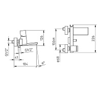 Bossini Cube Смеситель наружный с девиатором, цвет: chrome Z004101.030