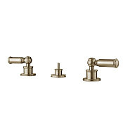 Bossini Liberty Смеситель для биде на 3 отверстия satin nickel Z001402.094