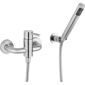 Cisal Xion Смеситель для душа накладной, с душевым комплектом, цвет: inox XI000454D1