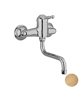 Cisal Arcana Royal Cмеситель для кухни настенный с поворотным изливом, цвет: antique bronze AY00040027