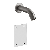 Gessi 316 Flessa Смеситель для раковины, настенный, излив 14,6 cм, цвет Steel Brushed 54014#239
