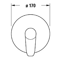 Duravit B.1 Смеситель для душа скрытого монтажа, цвет хром B14210010010