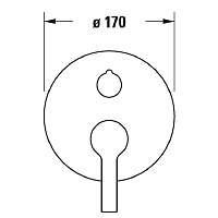 Duravit B.2 Смеситель для душа скрытого монтажа, цвет хром B24210012010