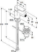 Kludi Pure&Style Смеситель для биде, с д/к, цвет: хром 402160575