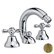 Nicolazzi Nuova Brenta Смеситель для биде на 3 отверстия, излив 13,2 см, цвет бронза 2515BZ