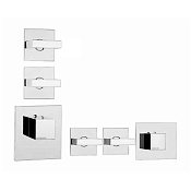 Bossini Rectangular Смеситель термостатический, встраиваемый, на 2-4 выхода, цвет: chrome Z033203.030