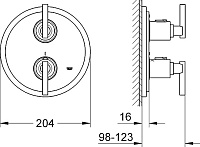 Grohe Atrio Термостатический смеситель для душа, цвет: хром 19399000