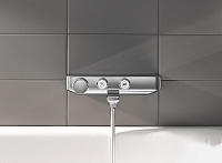 Grohe Grohtherm SmartControl Термостатический смеситель для ванны, с полочкой, цвет: хром 34718000