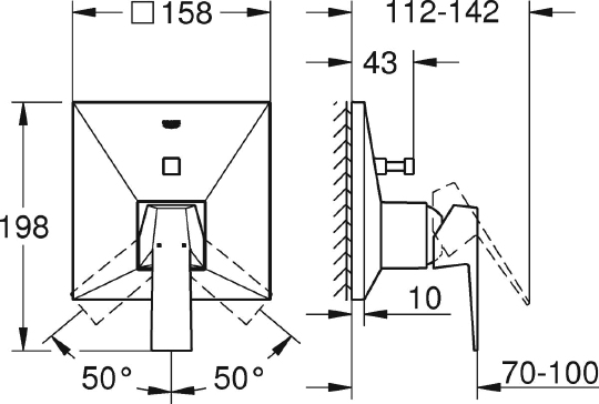Grohe Allure Brilliant Смеситель для душа, встраиваемый, цвет: хром 24072000