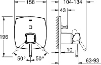 Grohe Grandera Смеситель для душа, встраиваемый, цвет: хром 24068000