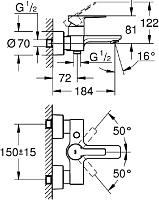 Grohe Lineare New Смеситель для ванны, накладной, цвет: хром 33849001