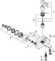 Grohe Lineare New Смеситель для ванны, накладной, цвет: хром 33849001