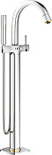 Grohe Grandera Смеситель для ванны напольный, цвет: хром/золото 23318IG0