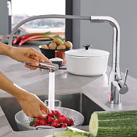 Grohe Essence New Смеситель для кухни, цвет: никель глянец 30270BE0