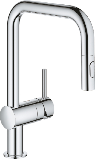 Grohe Minta Смеситель для кухни, с выдвижным изливом, цвет: хром 32322002