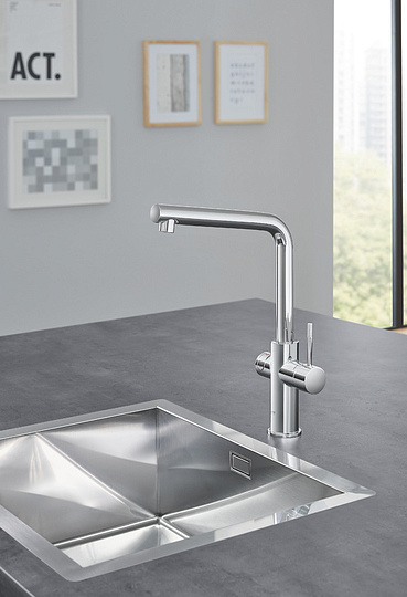Grohe Red II Duo Смеситель для кухни, с водонагревателем, цвет: хром 30325001