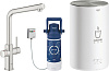 Grohe Red II Duo Смеситель для кухни, с водонагревателем, цвет: суперсталь 30327DC1