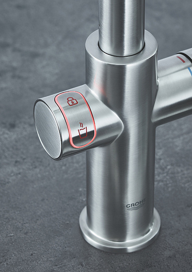 Grohe Red II Duo Смеситель для кухни, с водонагревателем, цвет: суперсталь 30327DC1