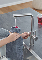 Grohe Red II Duo Смеситель для кухни, с водонагревателем, цвет: суперсталь 30327DC1