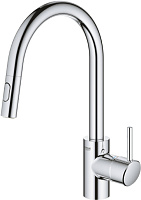 Grohe Concetto Смеситель для кухни, с выдвижным изливом, цвет: хром 31483002