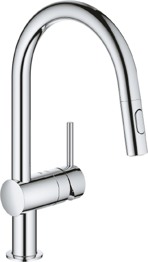 Grohe Minta Смеситель для кухни, с выдвижным изливом, цвет: хром 32321002