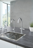 Grohe Red II Mono Смеситель для кухни, с водонагревателем, цвет: хром 30080001