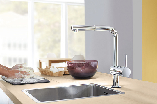 Grohe Minta Touch Смеситель для кухни, с выдвижным изливом, цвет: хром 31360001