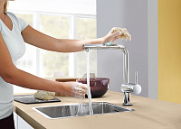 Grohe Minta Touch Смеситель для кухни, с выдвижным изливом, цвет: хром 31360001