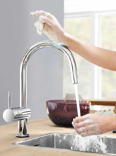 Grohe Minta Touch Смеситель для кухни/сенсорный, цвет: хром 31358002