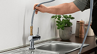 Grohe Minta Touch Смеситель для кухни, с выдвижным изливом, цвет: суперсталь 31360DC1
