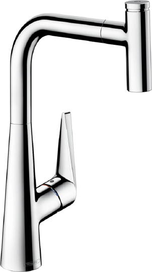 Hansgrohe Talis Select S Смеситель для кухонной мойки, с выдвижным изливом цвет: хром 72821000