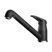 Omoikiri Tateyama-S-BL Смеситель для кухни с гибким изливом, цвет: черный 4994136