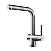 Omoikiri Koriyama-BN Смеситель для кухни с гибким изливом, цвет: нержавеющая сталь 4991006