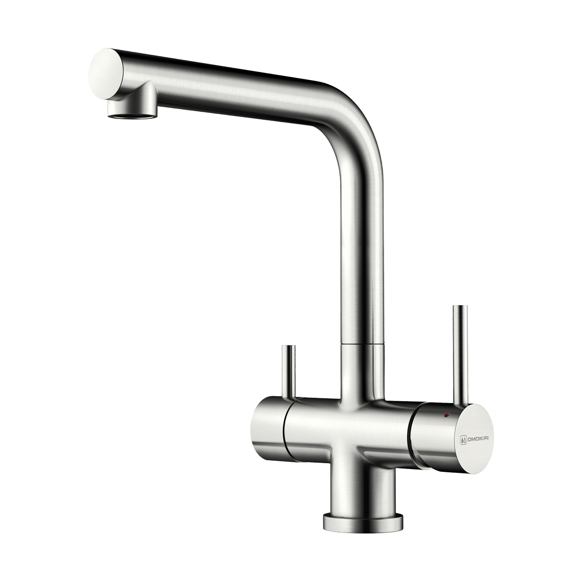 Omoikiri Takamatsu-BN Смеситель для кухни с возм. подключить фильтр, цвет: нержавеющая сталь 4994085