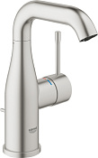 Grohe Essence New Смеситель для раковины высокий, с д/к, высота излива 16 см, цвет: суперсталь 23462DC1