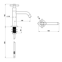 Bongio T Cross Смеситель для питьевой воды, цвет хром 30499CR00