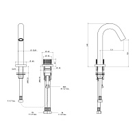 Bongio Time 2020 Смеситель для раковины из нержавеющей стали 70502AS00