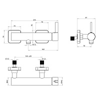 Bongio Tmix15 Смеситель для душа, цвет хром 08523CRPR