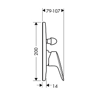 Hansgrohe Logis Смеситель для ванны встраиваемый на 2 потребителя, цвет: хром 71409000