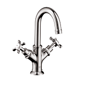 Axor Montreux Смеситель для раковины двухвентильный на 1 отверстие с донным клапаном, цвет: хром 16505000