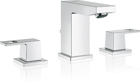 Grohe Eurocube Смеситель для раковины вентильный, с д/к, длина излива 9,7 см, цвет: хром 20351000