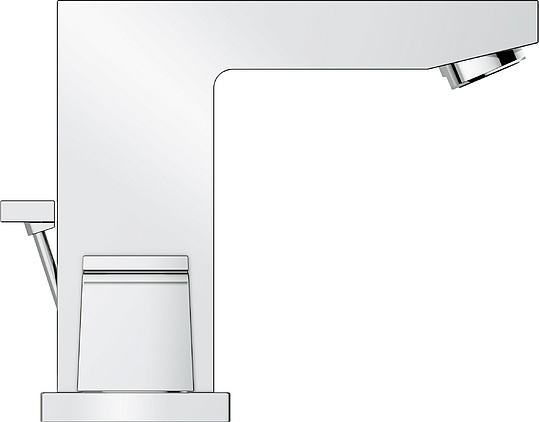 Grohe Eurocube Смеситель для раковины вентильный, с д/к, длина излива 9,7 см, цвет: хром 20351000