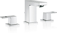 Grohe Eurocube Смеситель для раковины вентильный, с д/к, длина излива 9,7 см, цвет: хром 20351000