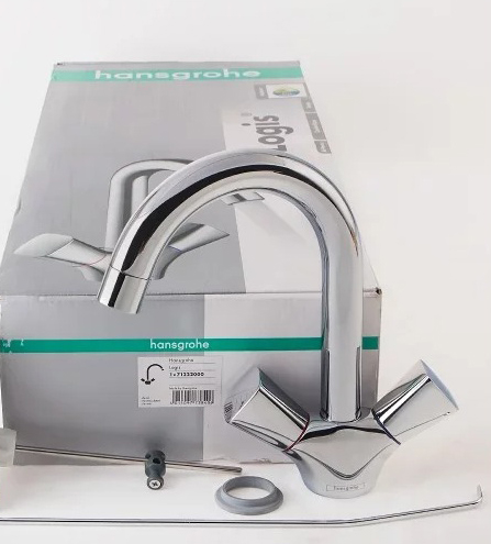 Hansgrohe Logis Смеситель для раковины двухвентильный с двумя рукоятками, цвет: хром 71222000