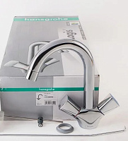 Hansgrohe Logis Смеситель для раковины двухвентильный с двумя рукоятками, цвет: хром 71222000