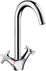 Hansgrohe Logis Classic Смеситель для кухни с двумя рукоятками, поворотный, цвет: хром 71285000