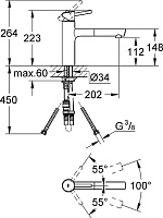 Grohe Concetto New Смеситель для кухни, цвет: суперсталь 31129DC1