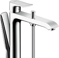 Hansgrohe Metris Смеситель для ванны напольный однорычажный с изливом 20,9 см, отдельн. цвет: хром 31471000
